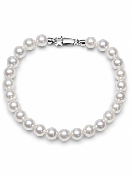 Pulsera Coscia Perle Mujer in Oro blanco Perla BRAK218 - BRAK218